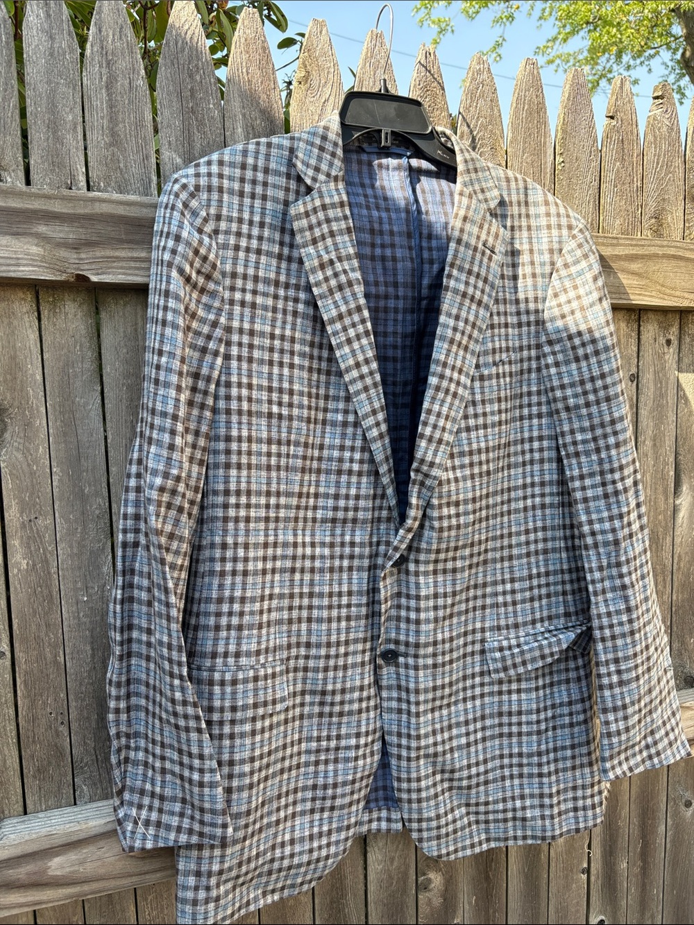 Ermenegildo ZEGNA 48L duo linen blend blazer. NWT!!